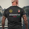 Afghanistan Sports Football Flag Football T-Shirt mit Rückendruck Geschenke für alte Männer