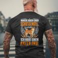 Akita Inu Guardian Angel S T-Shirt mit Rückendruck Geschenke für alte Männer