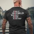 Alle Schneller Als Der Emergency Call Sports Shooting Sports Shooter T-Shirt mit Rückendruck Geschenke für alte Männer