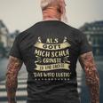 Als Gott Mich Schuf Grinste Er Und Dachte Das Wird Lustig T-Shirt mit Rückendruck Geschenke für alte Männer