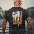 American Flag Limb Loss Awareness Hand Leg Ampu Awareness Men's T-shirt Back Print Gifts for Old Men