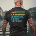 Amo La Montagna Il Mio Cane E Forse 3 Persone Divertente T-shirt da uomo con stampa posteriore Regalos para ancianos