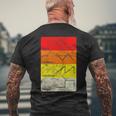 Analog Synth Soundwaves Studio Gear Producer Adsrintage T-shirt da uomo con stampa posteriore Regalos para ancianos