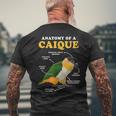 Anatomia Di Un Caique Uccello Animale Animale Zookeeper T-shirt da uomo con stampa posteriore Regalos para ancianos