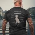 Anatomie Eines Weimaraners Weimaraner T-Shirt mit Rückendruck Geschenke für alte Männer