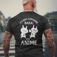 Anime Giapponesi It's Not Cartoons It's Anime Baka Schiaffo T-shirt da uomo con stampa posteriore Regalos para ancianos