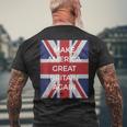 Anti Trump Make America Great Britain Again Men's T-shirt Back Print Gifts for Old Men