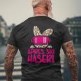 Après Ski Haserl Skier Apres Ski Party Leo Print T-Shirt mit Rückendruck Geschenke für alte Männer