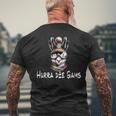 Apres Ski Hurra Die Gams Winter Ski Holiday Hüttengaudi Ski T-Shirt mit Rückendruck Geschenke für alte Männer