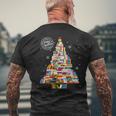 Arbre De Noël Pour Les Amateurs De Livres Joyeux Noël Pour Lecteur T-shirt imprimé au dos Cadeaux pour les vieillards