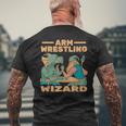 Armwrestling Arm Wrestling Wizard Arm Wrestler T-Shirt mit Rückendruck Geschenke für alte Männer