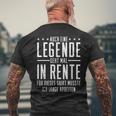 Auch Eine Legende Geht Mal In Rente Rentner Rentnerin T-Shirt mit Rückendruck Geschenke für alte Männer