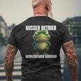 Außer Berieb Geduldsfaden Gerissen Frosch Monday T-Shirt mit Rückendruck Geschenke für alte Männer