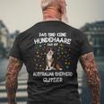 Australian Shepherd Glitter Dog Holder Aussie Dog T-Shirt mit Rückendruck Geschenke für alte Männer