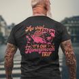 Aw Ship It’S Our Honeymoon Trip 2024 Just Married Cruise Men's T-shirt Back Print Gifts for Old Men