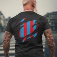 Bandiera Catania Sicilia Italia Effetto 3D Tridimensionale T-shirt da uomo con stampa posteriore Regalos para ancianos