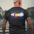 Bandiera Del Colorado T-shirt da uomo con stampa posteriore Regalos para ancianos