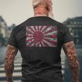 Bandiera Giapponeseintage Style Simbolo Sol Levante Japan T-shirt da uomo con stampa posteriore Regalos para ancianos