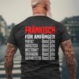 Bassd Scho Fränkisch Für Beginner Dialekt Franke Franken T-Shirt mit Rückendruck Geschenke für alte Männer