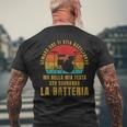 Batterista Divertente Batteriaintage Regalo Batteristi T-shirt da uomo con stampa posteriore Regalos para ancianos