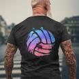 Beacholleyball Player T-Shirt mit Rückendruck Geschenke für alte Männer