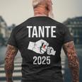 Befördert Zur Tante 2025 Ich Werde Tante 2025 Tante 2025 T-Shirt mit Rückendruck Geschenke für alte Männer