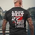 Belt Martial Arts T-Shirt mit Rückendruck Geschenke für alte Männer