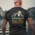 Berge & Bier Darum Bin Ich Hier T-Shirt mit Rückendruck Geschenke für alte Männer