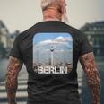 Berlin Tv Tower T-Shirt mit Rückendruck Geschenke für alte Männer