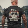 Best Olde English Bulldog Dad Everintage Retro T-Shirt mit Rückendruck Geschenke für alte Männer