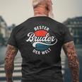 Bester Bruder Der Welt Retrointage Saying Brudi T-Shirt mit Rückendruck Geschenke für alte Männer