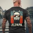 Bester Papa Alpapa Alpaka Frischgebackener Papaatertag T-Shirt mit Rückendruck Geschenke für alte Männer