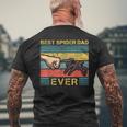 Bester Spinnen Papa Tarantula Pet Terrarium Father T-Shirt mit Rückendruck Geschenke für alte Männer