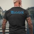 Bielefeld Fanartikel Ascent Retro T-Shirt mit Rückendruck Geschenke für alte Männer