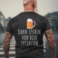 Bier Kann Spurson Bier Enthalten Bier T-Shirt mit Rückendruck Geschenke für alte Männer