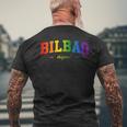 Bilbao Deporte Lgbtqai Souvenir Paísasco Camiseta Hombre Estampado Espalda Regalos para ancianos