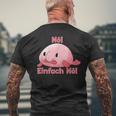 Blobfisch Nö Einfach Nö Blobfish T-Shirt mit Rückendruck Geschenke für alte Männer