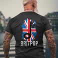 Britpop Music Lover Indie Pop Music De Los Años 90 Camiseta Hombre Estampado Espalda Regalos para ancianos
