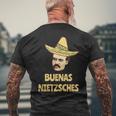 Buenas Nietschez Nietzsche Philosophy T-Shirt mit Rückendruck Geschenke für alte Männer