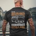 Busfahrer Weg Noch Lang Bus School Bus Line Bus Driver T-Shirt mit Rückendruck Geschenke für alte Männer