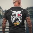 Camisa De Anuncio De Embarazo Para Papá Divertido Esqueleto Embarazada Camiseta Hombre Estampado Espalda Regalos para ancianos