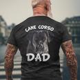 Cane Corso Dad Italian Mastiff Dog T-Shirt mit Rückendruck Geschenke für alte Männer