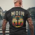 Captain Hat Moin Jumper Hamburg Souvenir Moin T-Shirt mit Rückendruck Geschenke für alte Männer