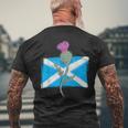 Cardo Scozzese Scozia Cardo Fiore E Fiore T-shirt da uomo con stampa posteriore Regalos para ancianos