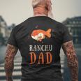 Carino Goldfish Ranchu Papà Per Gli Uomini Gli Amanti Dell'acquario Dei Pesci Rossi T-shirt da uomo con stampa posteriore Regalos para ancianos
