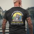 Cat Programmatore Programmazione Coder Codifica Regalo T-shirt da uomo con stampa posteriore Regalos para ancianos