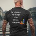 Cheshire Cat Quote Alice In Wonderland Costume I'm Not Crazy T-Shirt mit Rückendruck Geschenke für alte Männer