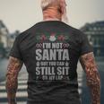 Christmas Santa Lap Ugly Christmas Sweater Men's T-shirt Back Print Gifts for Old Men