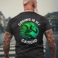 Coding Is My Cardio Ninja Binario Divertente Programmazione Umorismo T-shirt da uomo con stampa posteriore Regalos para ancianos