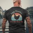 Commerciante Di Uova Di Gallina Divertente Detto W Tramonto Contadino Del Cortile T-shirt da uomo con stampa posteriore Regalos para ancianos